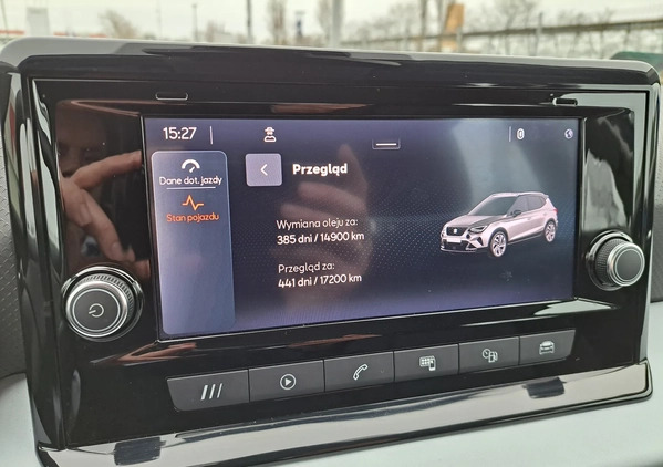 Seat Arona cena 79890 przebieg: 40756, rok produkcji 2022 z Nowogrodziec małe 277